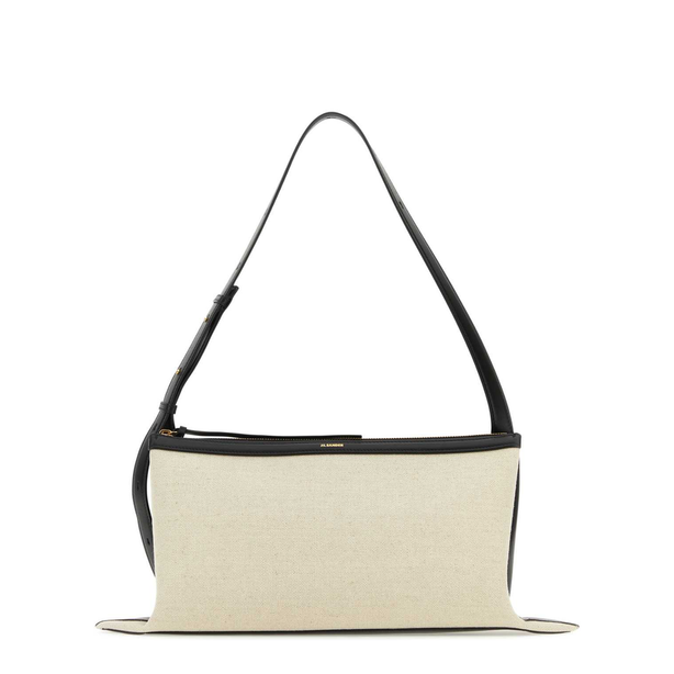 Empire Medium Canvas and Leather Shoulder Bag - Multicoloured