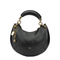Banana Small Lambskin Hobo - Black