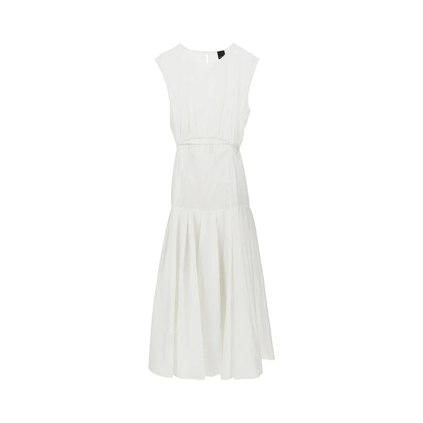 PINKO Poplin midi dress with cut-out detail