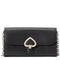 Kate Spade Robyn Small Flap Chain Wallet in Black WLRU6193