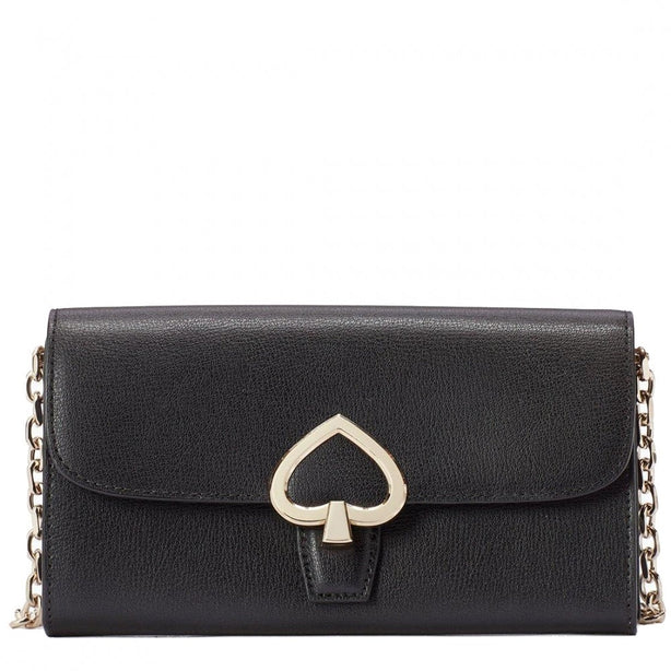 Kate Spade Robyn Small Flap Chain Wallet in Black WLRU6193