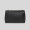 TORY BURCH Kira Small Chevron Convertible Shoulder Bag Black RS-90452