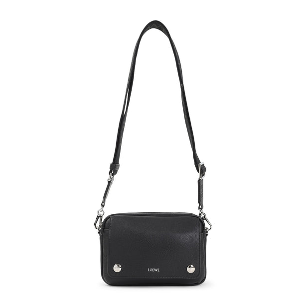 Pebble Small Calfskin Crossbody - Black