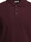 Moncler Polo shirt with buttons and logo - Bordeaux