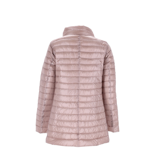 Light Pink Quilted Nylon Padded Jacket