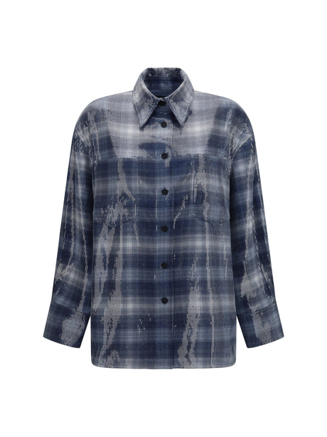 Pinko Orchidea sequin Shirt - Mult.Blu/Light Blue