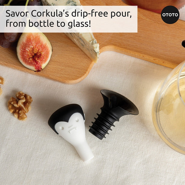 OTOTO Count Corkula - Wine Stopper & Pourer