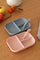 Beaba Silicone Suction Divided Plate & Spoon - Cotton Candy