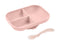 Beaba Silicone Suction Divided Plate & Spoon - Cotton Candy