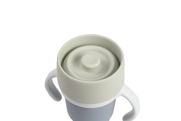 Beaba Click & Drink 360 Stainless Steel Learning Cup 240ml - Pebble