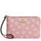 Coach Corner Zip Wristlet With Floral Print - Pink Multi CEX39