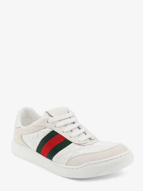 Gucci Screener sneakers in nylon with side Web detail - White