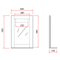 Rubine PVC Mirror Cabinet | RMC-ACO-4060S1