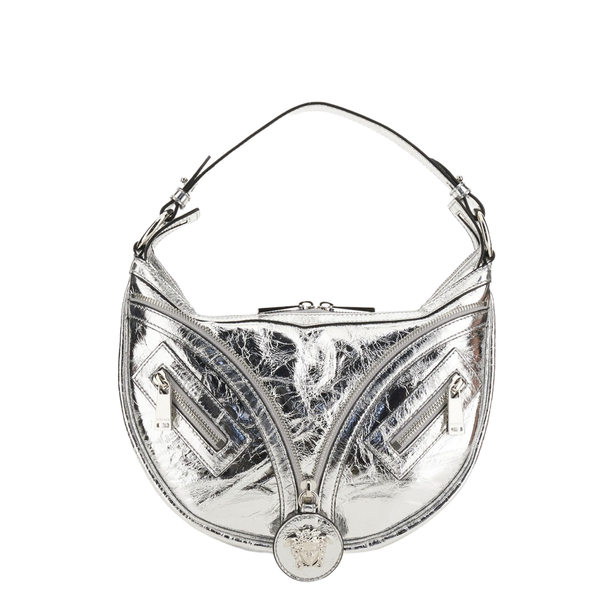 Repeat Small Calfskin Hobo Bag - Silver