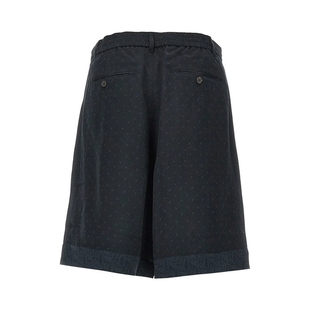 EMPORIO ARMANI Jacquard Paisley fabric shorts
