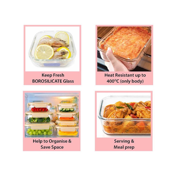 Exclusive NEW - La gourmet Pureglas Borosilicate 4pcs Set (1040+800+640+520)ml