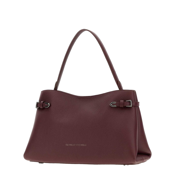 Calf Leather Handbag - Purple