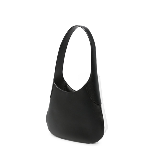 Joan Small Calfskin Hobo Bag - Black