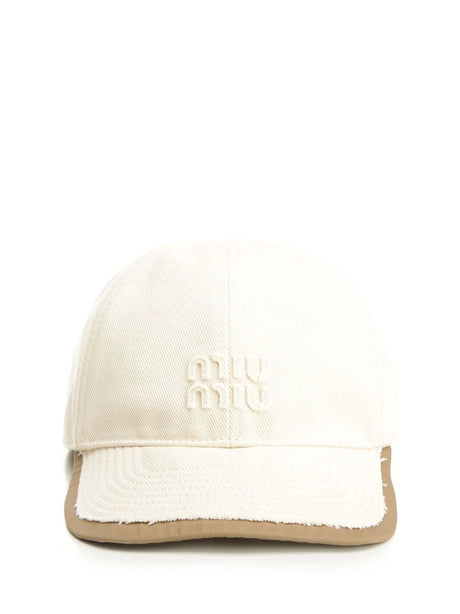 Miu Miu Baseball Hat - Beige