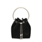 Bon Bon Satin Handbag - Black / Silver