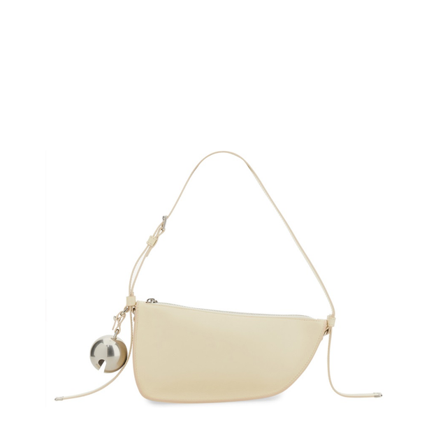 Shield Small Lambskin Sling Bag - Pearl