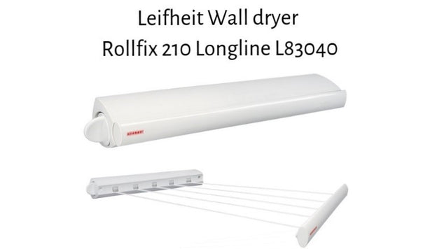 L83040 Rollfix 210 Longline Wall Dryer (White)
