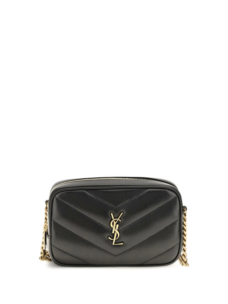 Saint Laurent Loulou mini leather Shoulder Bag - Black