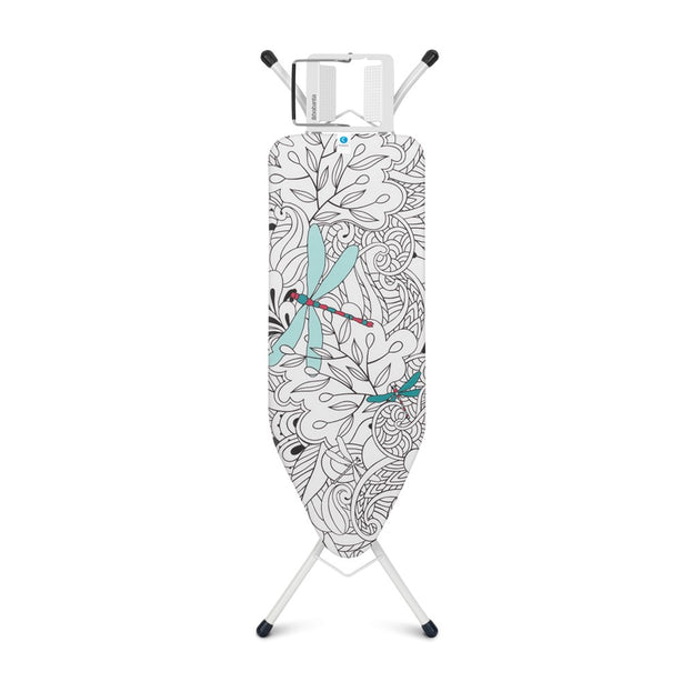 Brabantia PerfectFit Ironing Board, Steam Iron Rest, C, 124 x 45 cm