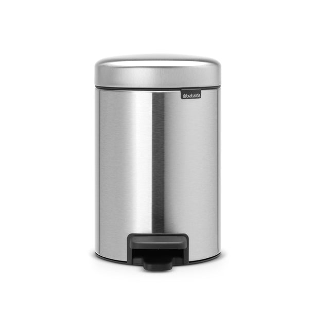 Brabantia NewIcon Soft Closing Pedal Bin XXS, Plastic Inner Bucket, 3 L