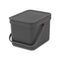 Brabantia Sort & Go Waste Bin, 6 L