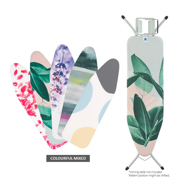 Brabantia PerfectFit Ironing Board Replacement Cover Top Layer, C, 124 x 45 cm, 1 pc - Random Design