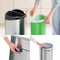 Brabantia Touch Bin New Recycle, 2x Inner Buckets, 23 + 10 L
