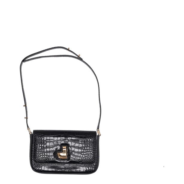 Le Classic Lock Calfskin Shoulder Bag - Black