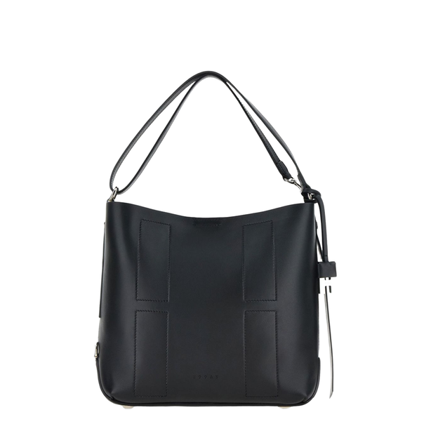 PRE Small Calfskin Hobo Bag - Black