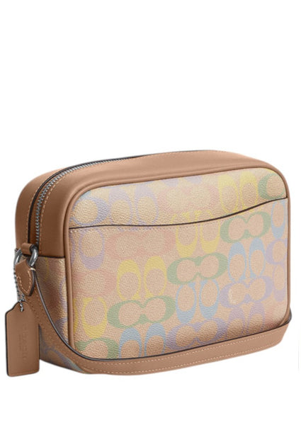 Coach Jamie Camera Bag In Rainbow Signature Canvas - Sand/Multi