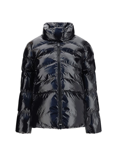 Pinko Glossy quilted Puffer Jacket - Black Limousine
