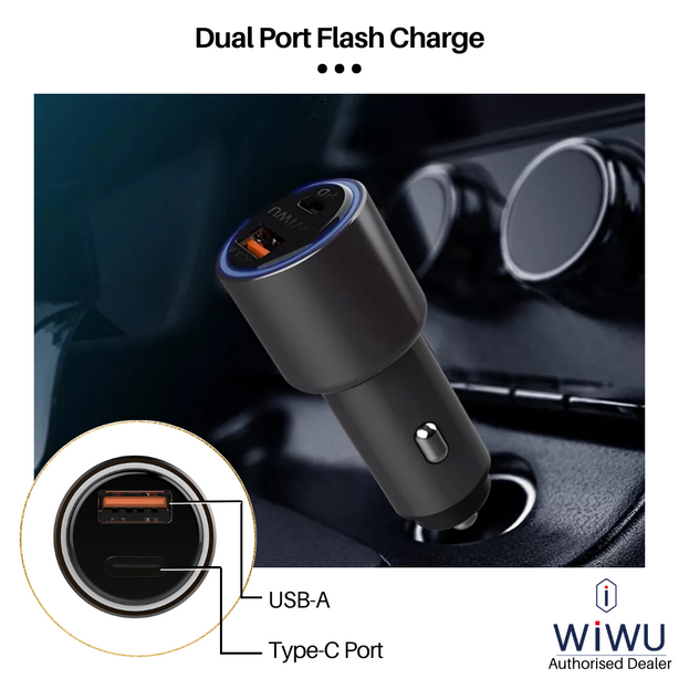WiWU PC100 Car USB Charger