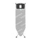 Brabantia SteamControl Ironing Board, Foldable Steam Generator Rest, Linen Rack & Aqua Bowl Steam Container, C, 124 x 45 cm
