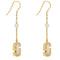 Marc Jacobs The J Marc Luxe Linear Earrings - Gold/ Crystal 2P5JER001J17