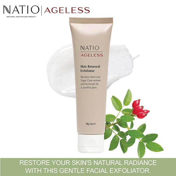 Natio Ageless Skin Renewal Exfoliator, 100g