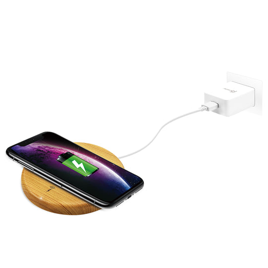 J5Create 10W Wireless Fast Charger Wood