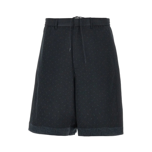 EMPORIO ARMANI Jacquard Paisley fabric shorts