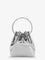 Jimmy Choo Bonbon bucket bag in mirrored fabric - Silver