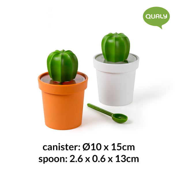 Qualy Cacnister Coffee/Tea Canister And Spoon