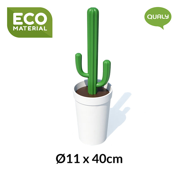 Qualy Cacbrush Toilet Brush (White/Green)
