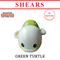Shears Baby Toy Toddler Bath Toy SWIMMING TURTLE GREEN