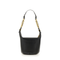 Small Buffalo Leather Shoulder Bag - Black