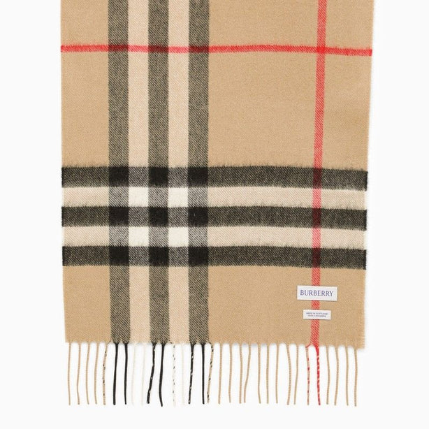 Checked Cashmere Scarf
