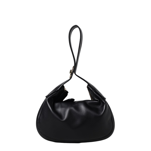Go-hobo Small Leather Shoulder Bag - Nero
