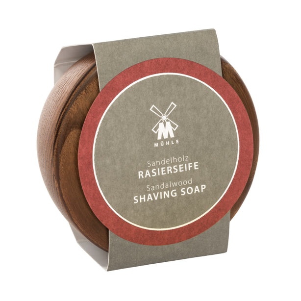 MUHLE Sandalwood Shaving Soap in Wooden Bowl